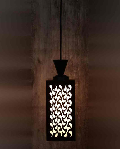 Ambiental 3 Lights Wooden Pendant Foyer Ceiling Lamp | 8 x 4 x 35 inches