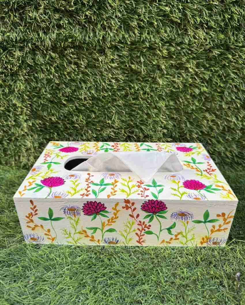 Mango Wood Spruce Kids Tissue Box | 9 x 4 x 4 inches