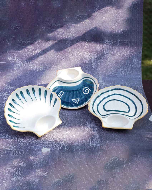 Seashell Serving Platters | Set Of 3