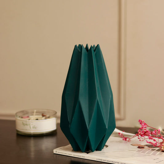 Geometrical Vase with Pastel Bunch Default Title