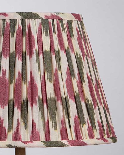 Trendy Pink Cotton Fabric and Coated Frame Ikat Empire Lampshade