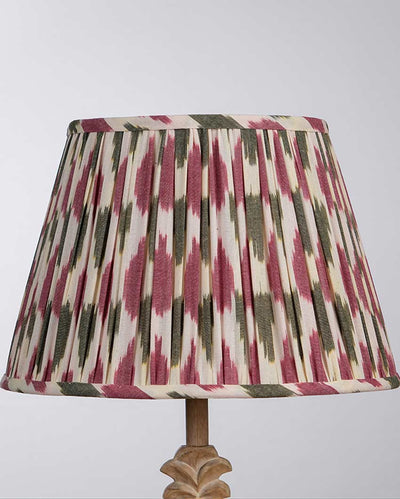 Trendy Pink Cotton Fabric and Coated Frame Ikat Empire Lampshade