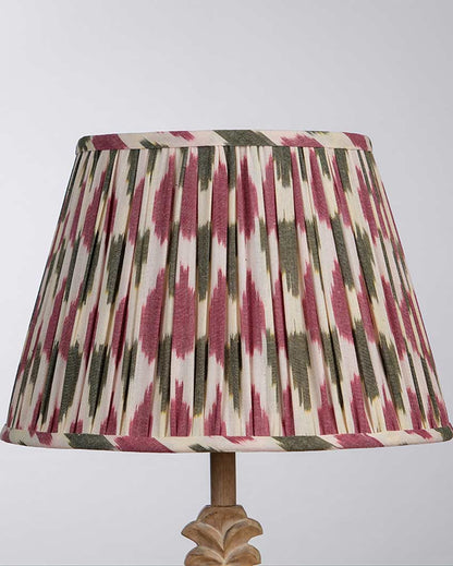 Trendy Pink Cotton Fabric and Coated Frame Ikat Empire Lampshade