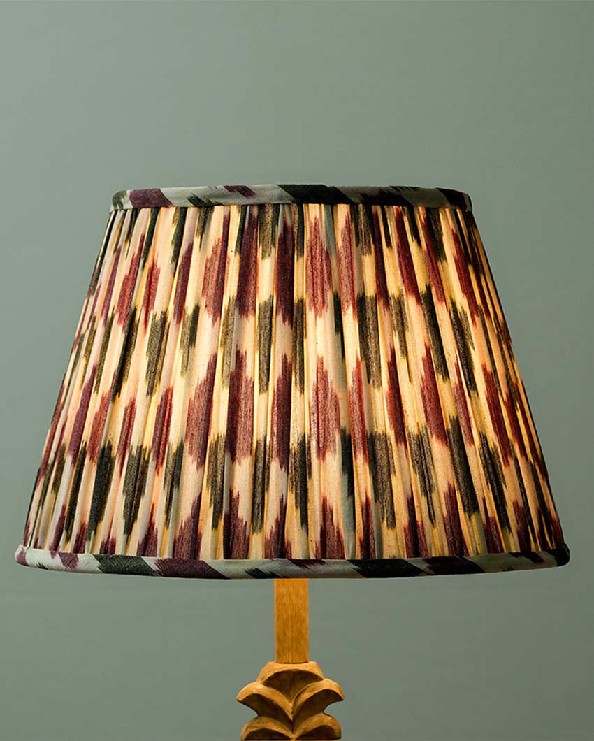 Trendy Pink Cotton Fabric and Coated Frame Ikat Empire Lampshade