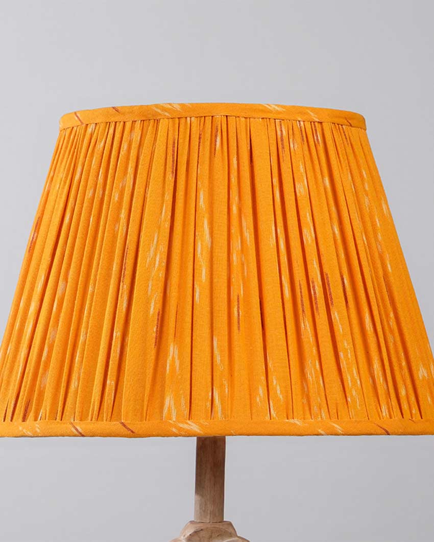 Vibrant Orange Cotton Fabric and Coated Frame Ikat Empire Lampshade