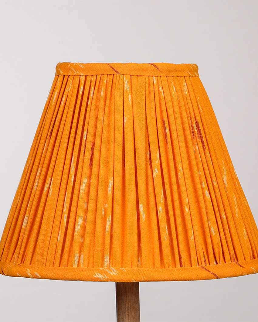 Vibrant Orange Cotton Fabric and Coated Frame Ikat Empire Lampshade