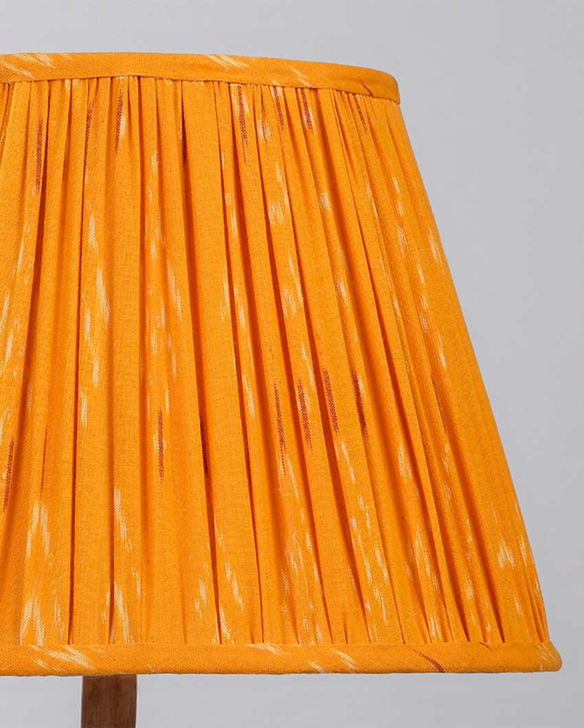 Vibrant Orange Cotton Fabric and Coated Frame Ikat Empire Lampshade