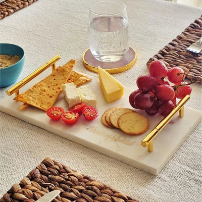 Bon Apetit Marble Tray | 12 x 6 Inch Default Title