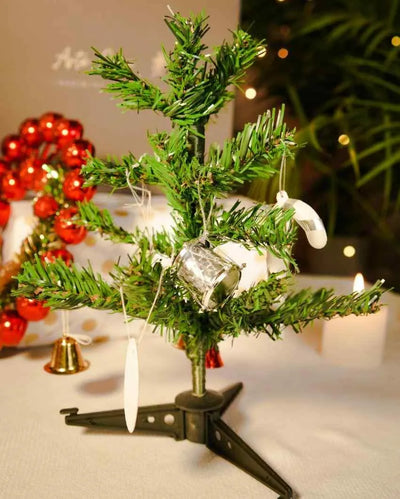 Mini Christmas Tree With Ornaments And Fairy Light