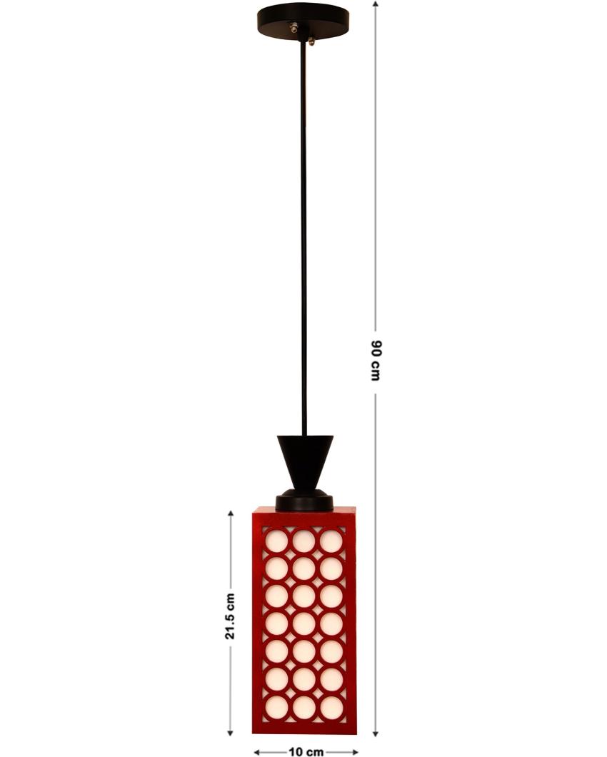 Elegant Look Wooden Style Creative Pendant Lamp | 4 x 4 x 36 inches