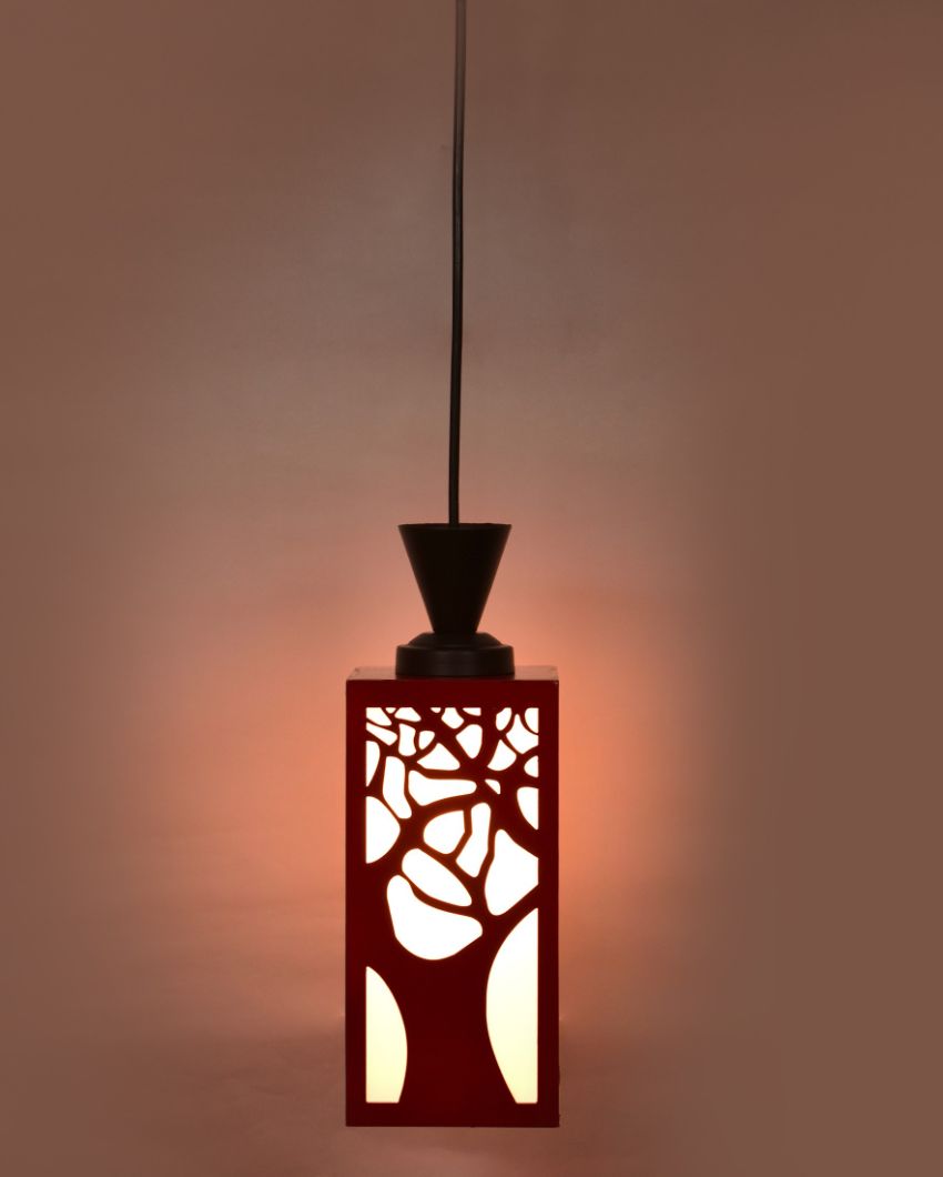 Warm Glow Piece Wooden Style Creative Pendant Lamp | 4 x 4 x 36 inches