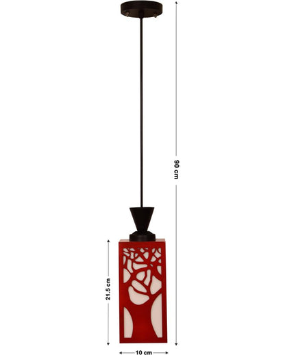 Warm Glow Piece Wooden Style Creative Pendant Lamp | 4 x 4 x 36 inches