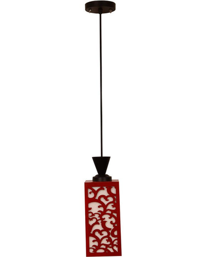 Artisan Inspired Wooden Style Creative Pendant Lamp | 4 x 4 x 36 inches