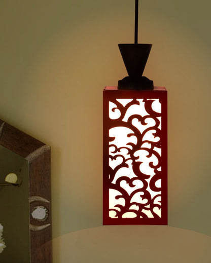 Artisan Inspired Wooden Style Creative Pendant Lamp | 4 x 4 x 36 inches