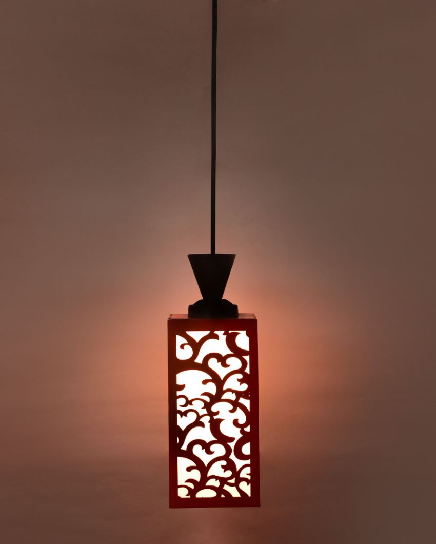 Artisan Inspired Wooden Style Creative Pendant Lamp | 4 x 4 x 36 inches