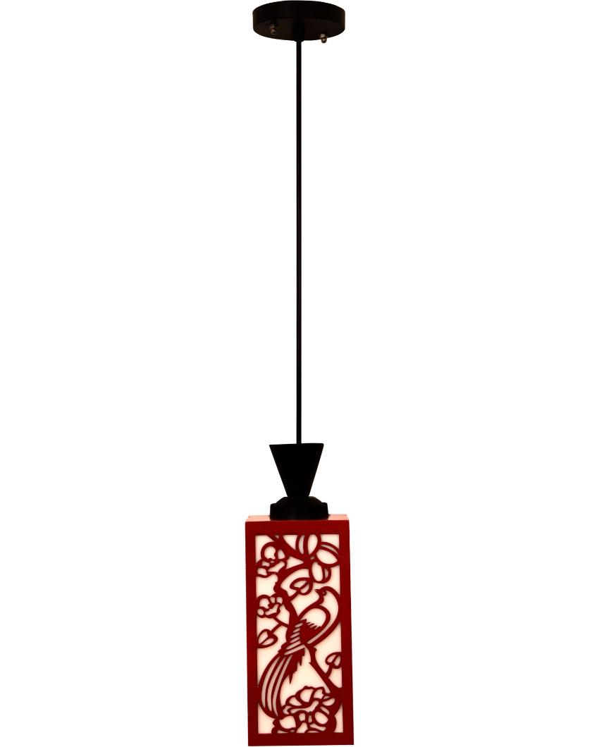 Beautifully Crafted Wooden Design Creative Pendant Lamp | 4 x 4 x 36 inches