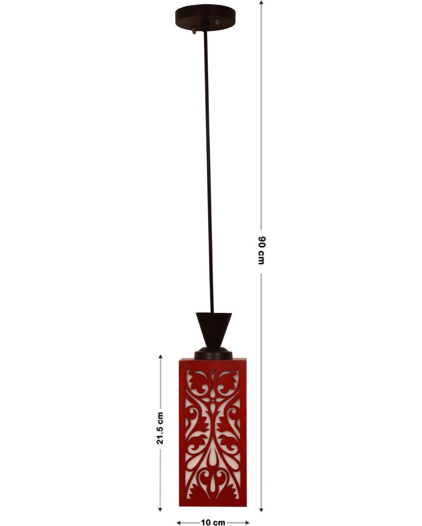 Sleek Look Wooden Style Creative Pendant Lamp | 4 x 4 x 36 inches