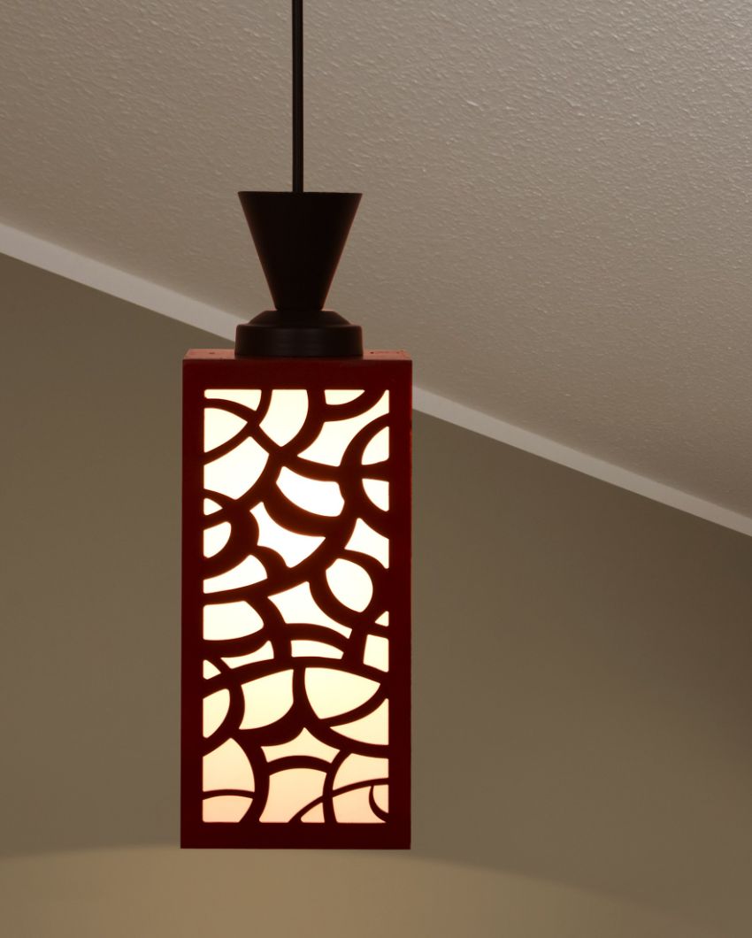 Timeless Finish Wooden Style Creative Pendant Lamp | 4 x 4 x 36 inches