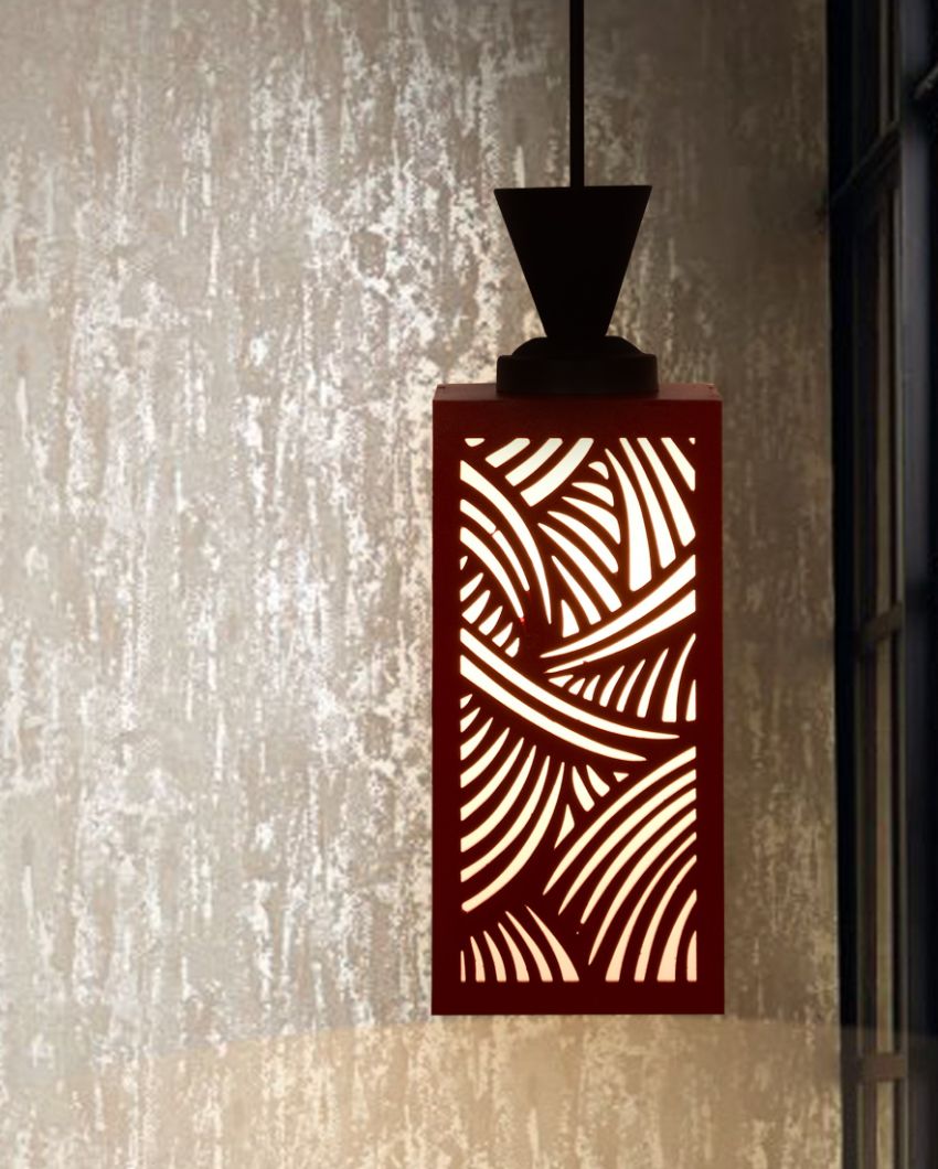 Eco Sustainable Piece Wooden Style Creative Pendant Lamp | 4 x 4 x 36 inches