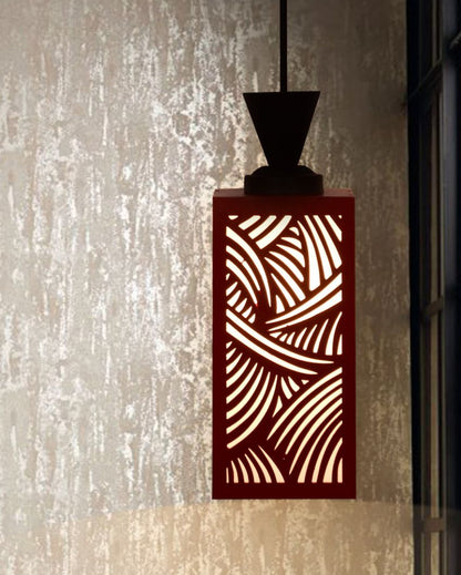 Eco Sustainable Piece Wooden Style Creative Pendant Lamp | 4 x 4 x 36 inches