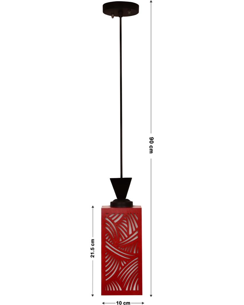 Eco Sustainable Piece Wooden Style Creative Pendant Lamp | 4 x 4 x 36 inches