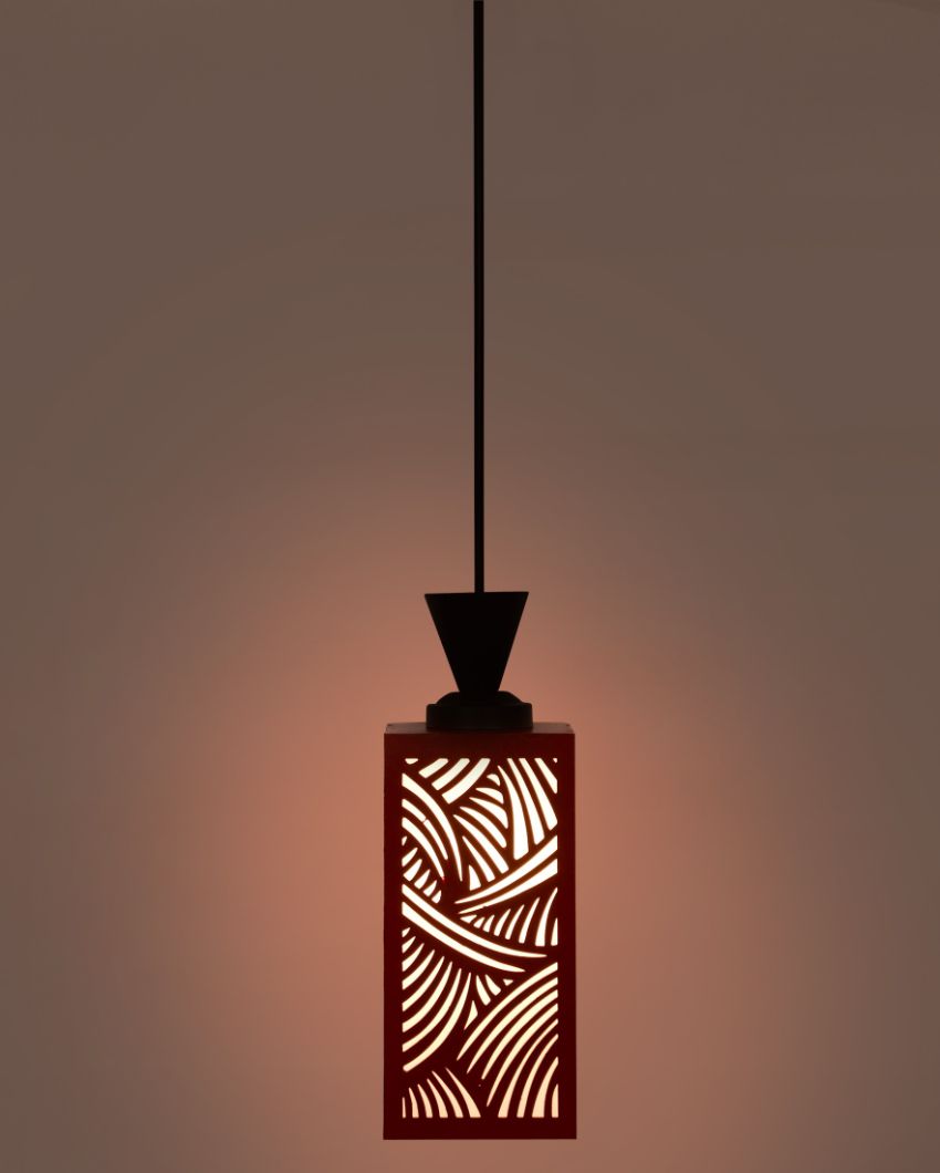 Eco Sustainable Piece Wooden Style Creative Pendant Lamp | 4 x 4 x 36 inches