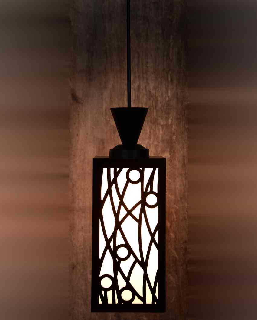 Warm Glow Craft Wooden Style Creative Pendant Lamp | 4 x 4 x 36 inches