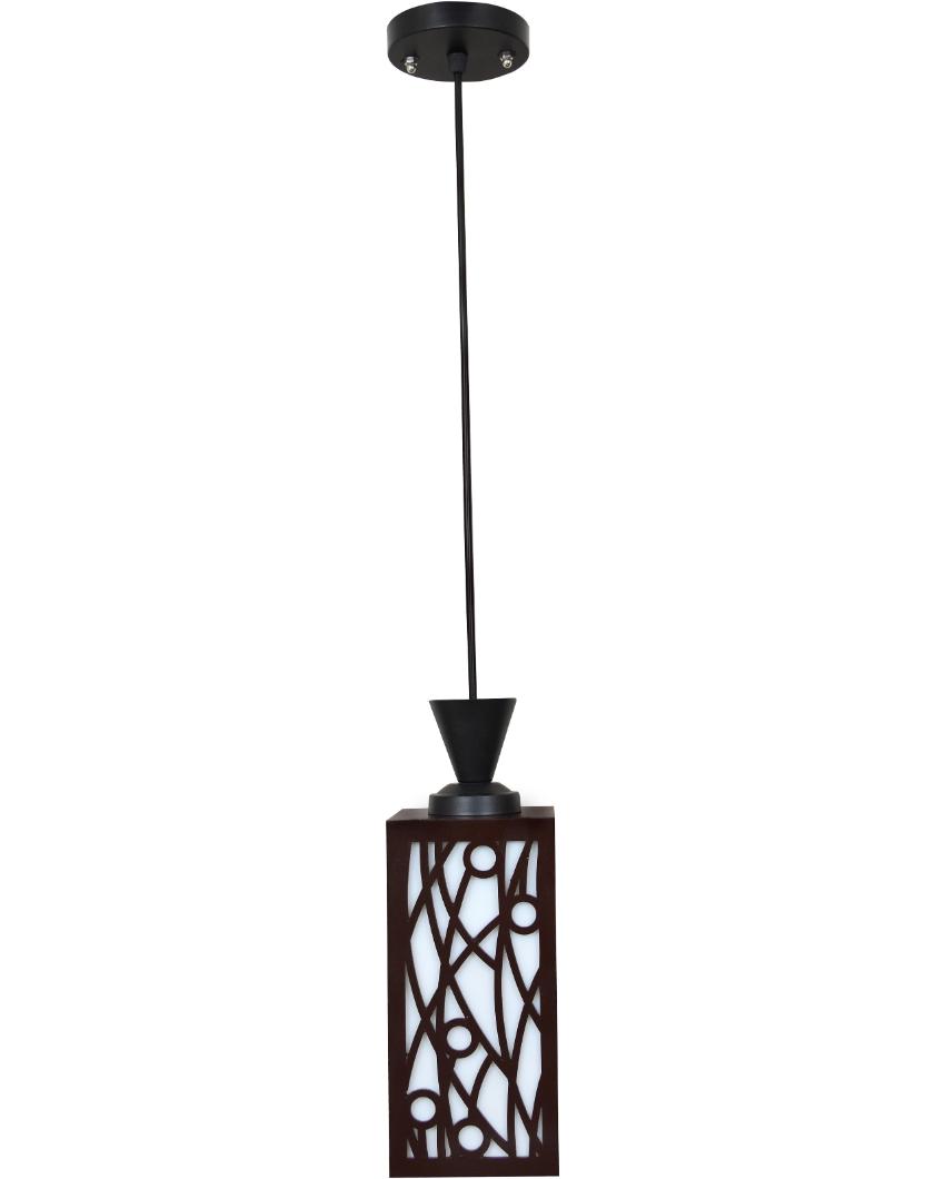 Warm Glow Craft Wooden Style Creative Pendant Lamp | 4 x 4 x 36 inches