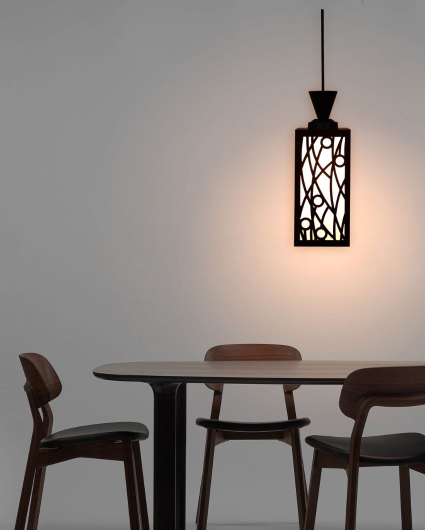 Warm Glow Craft Wooden Style Creative Pendant Lamp | 4 x 4 x 36 inches