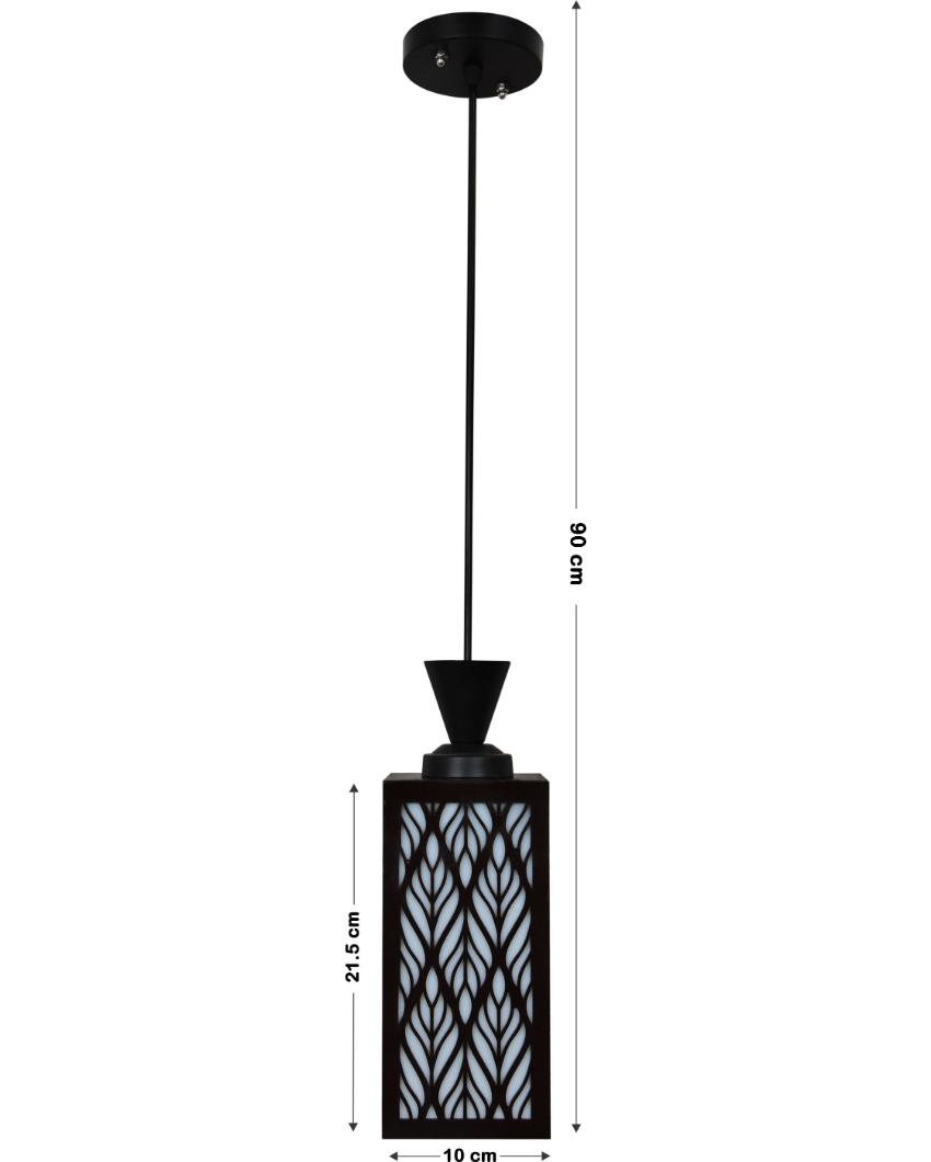 Immaculate Style Wooden Style Creative Pendant Lamp | 4 x 4 x 36 inches