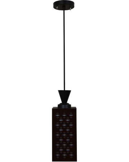 Beautifully Finished Wooden Style Creative Pendant Lamp | 4 x 4 x 36 inches