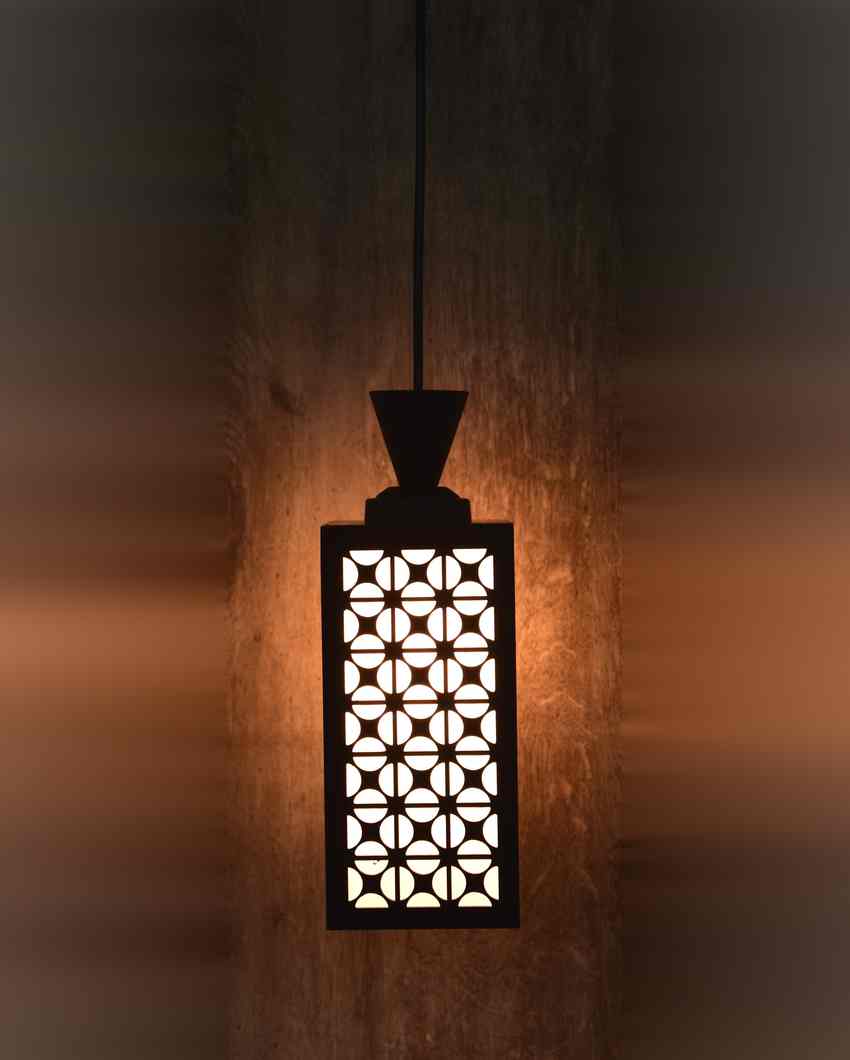 Wooden Craft Wooden Style Creative Pendant Lamp | 4 x 4 x 8 inches