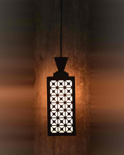 Wooden Craft Wooden Style Creative Pendant Lamp | 4 x 4 x 8 inches