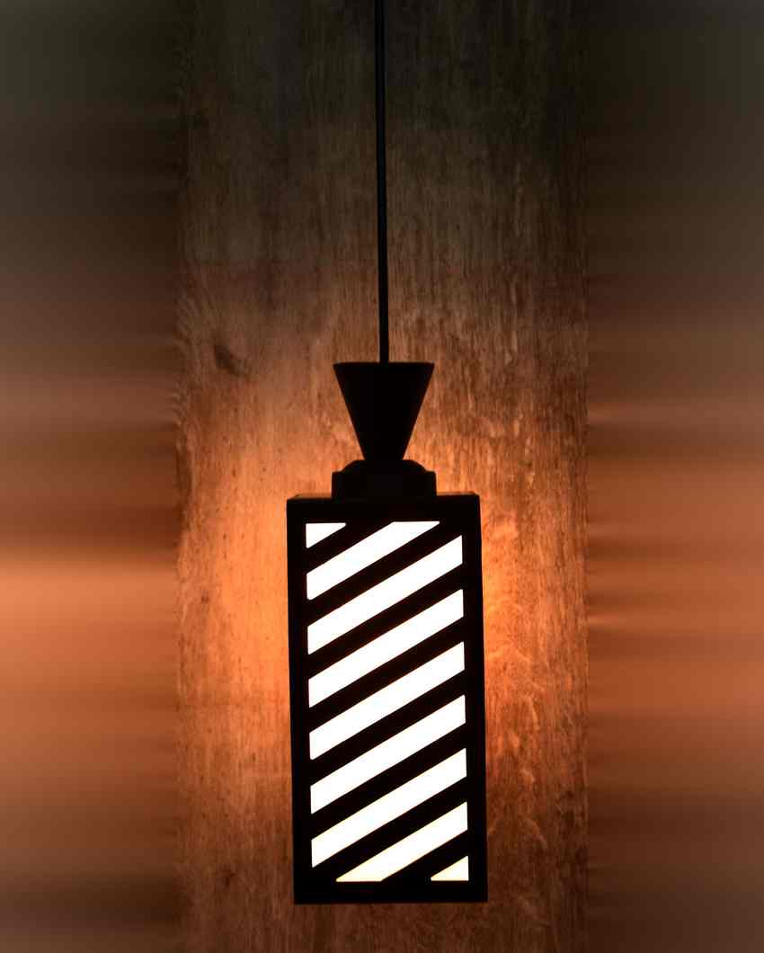 Textural Piece Wooden Style Nic Pendant Lamp | 4 x 4 x 36 inches