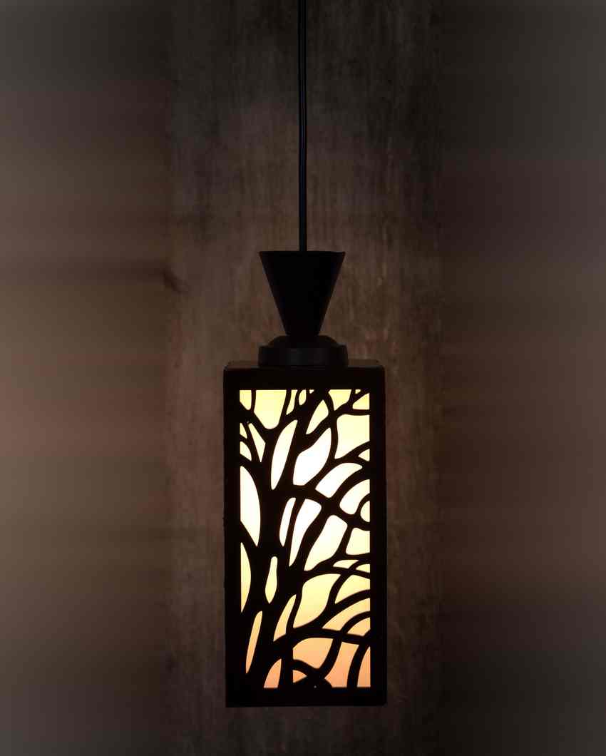 Wooden Craft Wooden Style Creative Pendant Lamp | 4 x 4 x 36 inches