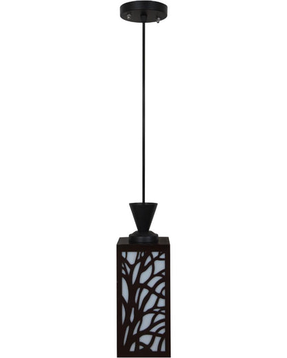 Wooden Craft Wooden Style Creative Pendant Lamp | 4 x 4 x 36 inches