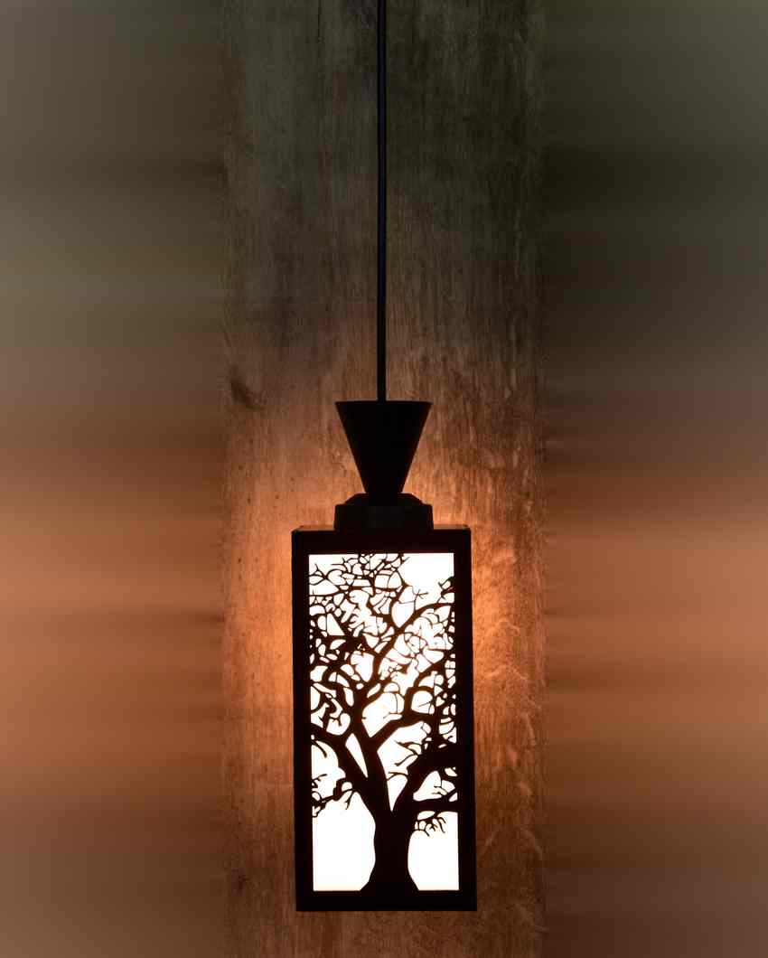 Sleeky Look Wooden Style Creative Pendant Lamp | 4 x 4 x 36 inches