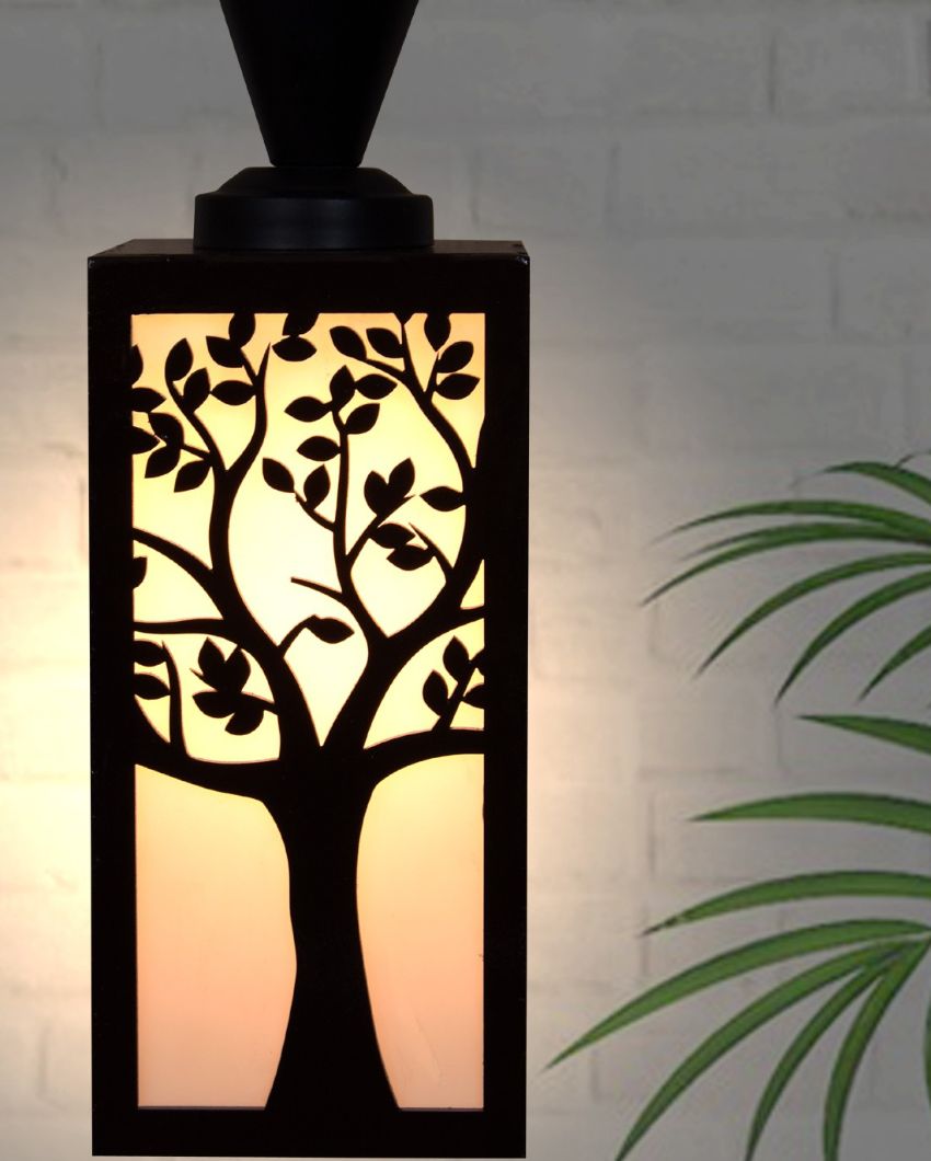 Intricately Designed Wooden Style Creative Pendant Lamp | 4 x 4 x 36 inches