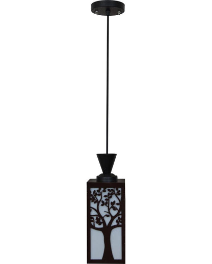 Intricately Designed Wooden Style Creative Pendant Lamp | 4 x 4 x 36 inches