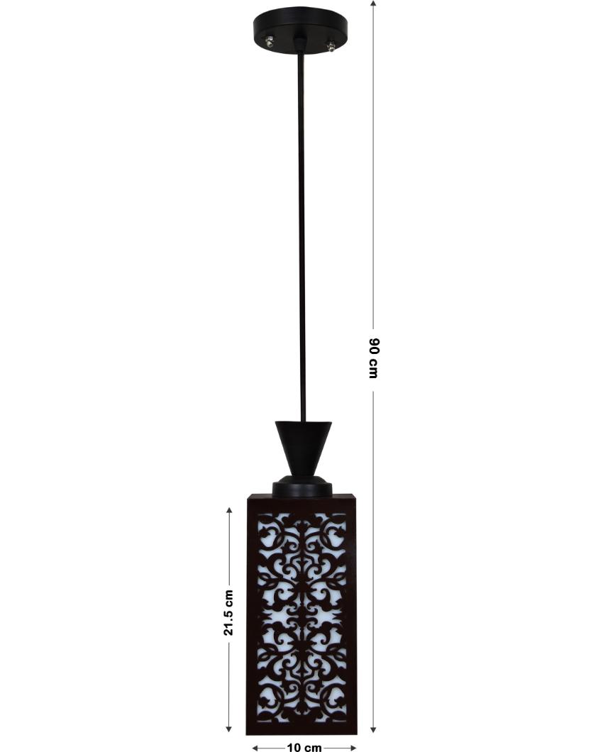 Natural Design Wooden Style Creative Pendant Lamp | 4 x 4 x 36 inches