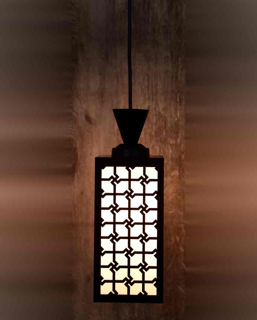 Illuminating Piece Wooden Style Creative Pendant Lamp | 4 x 4 x 36 inches