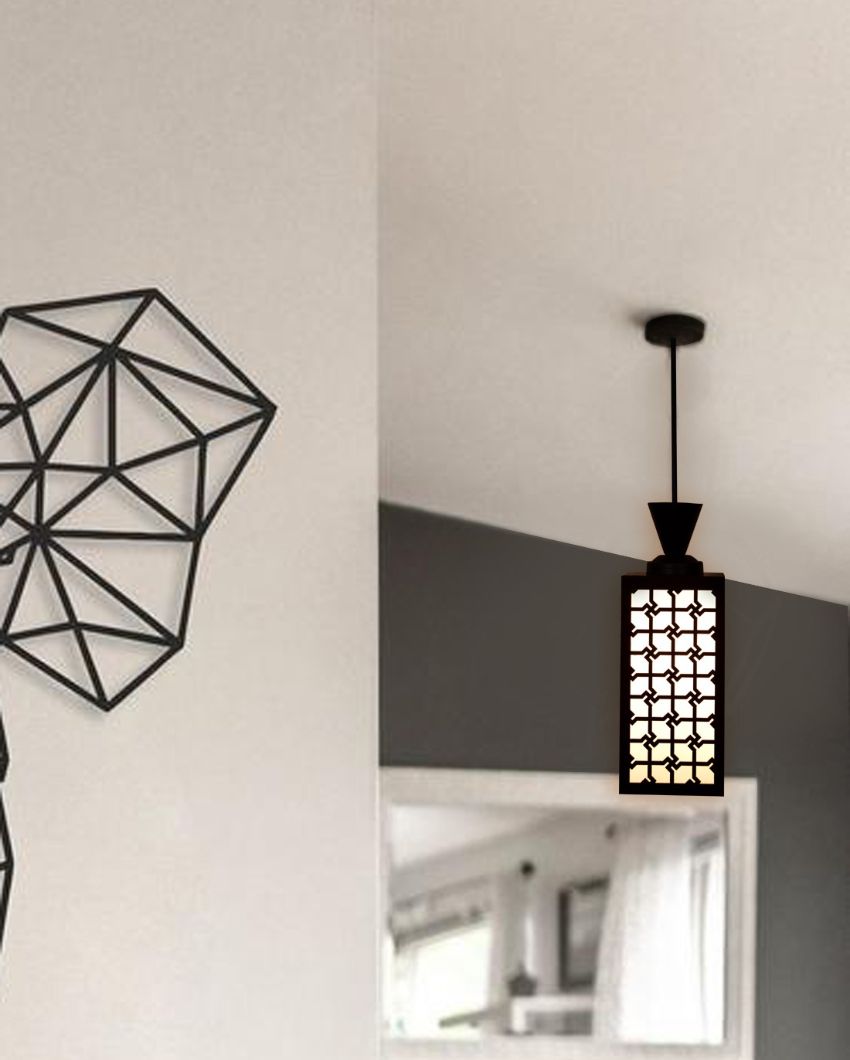 Illuminating Piece Wooden Style Creative Pendant Lamp | 4 x 4 x 36 inches