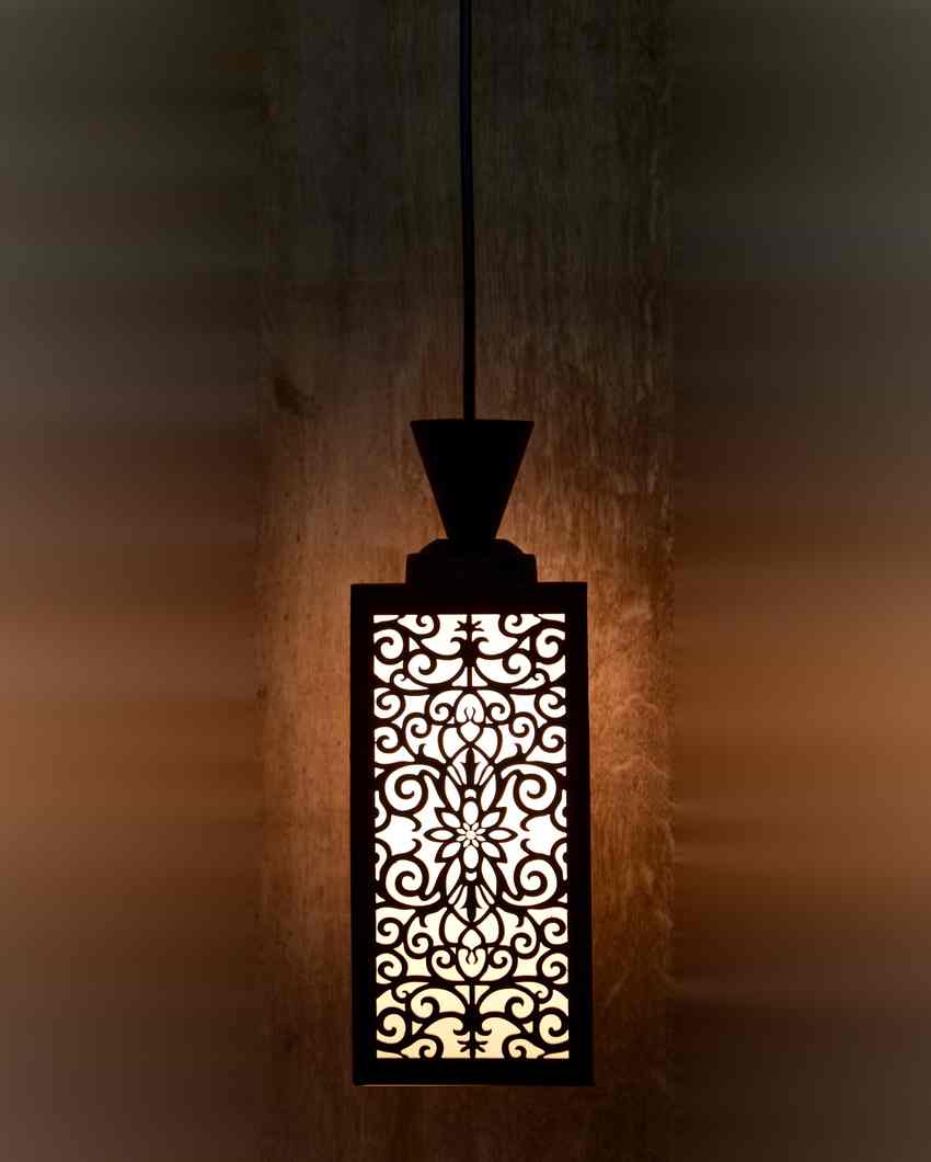 Beautiful Craft Wooden Style Creative Pendant Lamp | Set of 2 | 4 x 4 x 36 inches