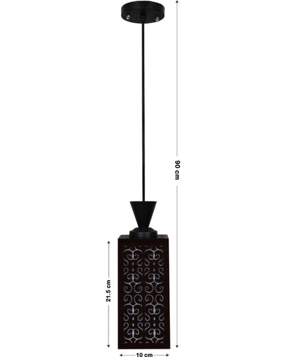 Contemporary Piece Wooden Style Creative Pendant Lamp | 4 x 4 x 36 inches