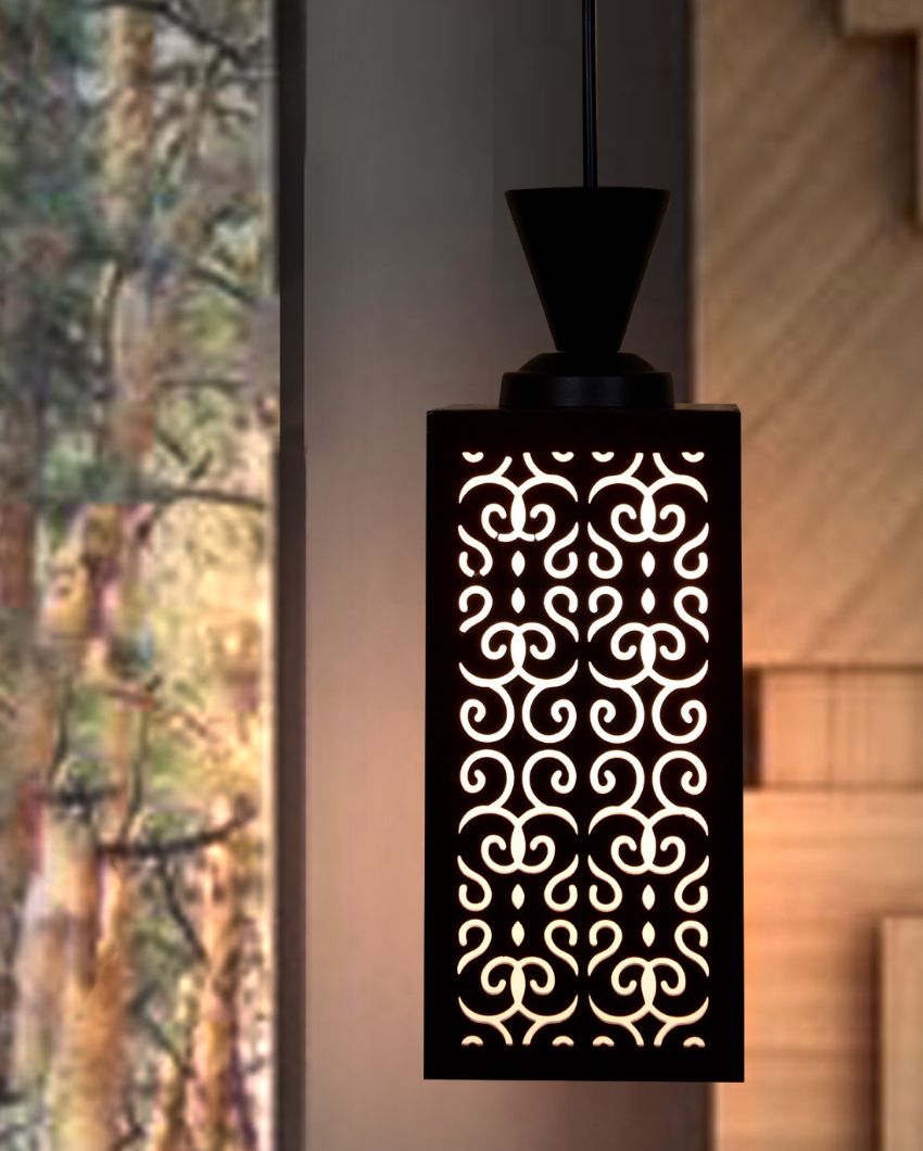 Contemporary Piece Wooden Style Creative Pendant Lamp | 4 x 4 x 36 inches