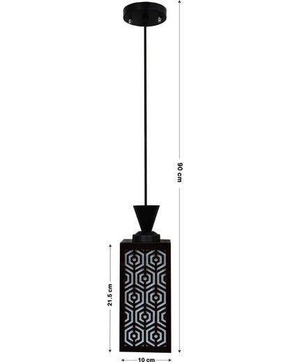 Modern Style Wooden Style Creative Pendant Lamp | 4 x 4 x 8 inches