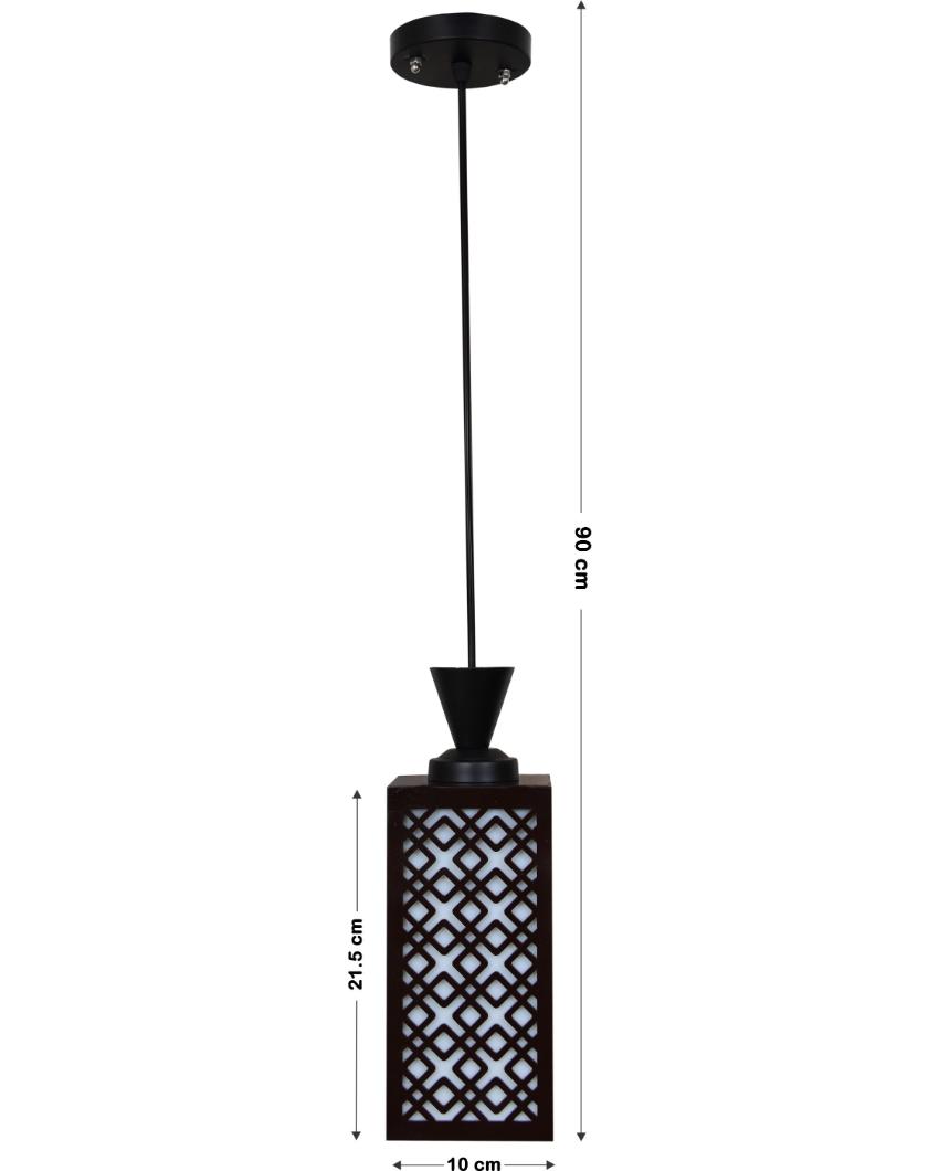 Classic Design Wooden Style Creative Pendant Lamp | 4 x 4 x 8 inches