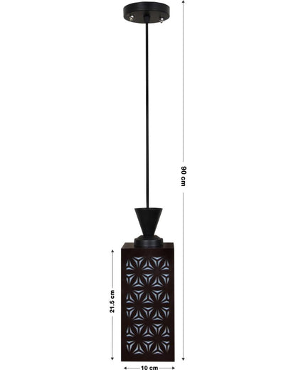 Refined Piece Wooden Style Creative Pendant Lamp | 4 x 4 x 8 inches