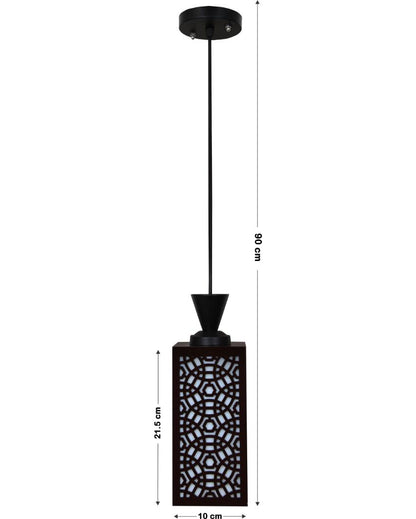 Classic Look Wooden Style Creative Pendant Lamp | 4 x 4 x 8 inches