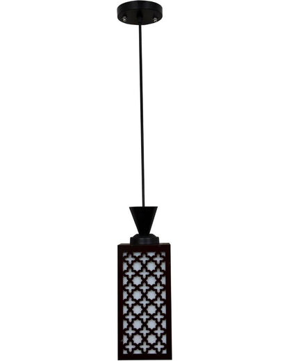 Ornamental Piece Wooden Style Creative Pendant Lamp | 4 x 4 x 8 inches